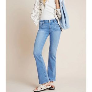 Paige Women's Manhattan Mid-Rise Bootcut Slim Flare Jeans, Folk Wash